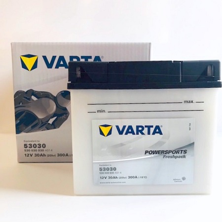 BATTERIE MOTO VARTA 12V 30AH 53030