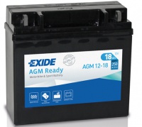 Motobaterie EXIDE 12V 18Ah 250A AGM12-18