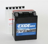 Motobaterie EXIDE 12V 12Ah 210A, YTX14AH-BS