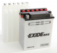 Motobaterie EXIDE 12V 14Ah 130A ,12N14-3A