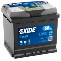 Autobaterie EXIDE Excell 12V 50Ah 450A EB500