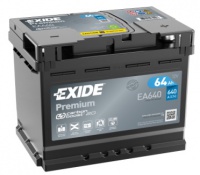 Autobaterie EXIDE Premium 12V 64Ah 640A EA640