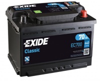 Autobaterie EXIDE Classic 12V 70Ah 640A, EC700
