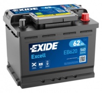 Autobaterie EXIDE Excell 12V 62Ah 540A EB620