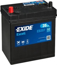 Autobaterie EXIDE Excell 12V 35Ah 240A levá EB357