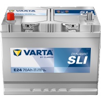 Autobaterie VARTA Dynamic SLI 12V 70Ah 630A, 570413, E24 - Levá