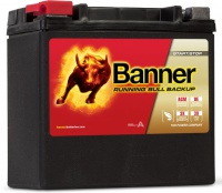 Autobaterie BANNER Running Bull BackUp AGM 12V 12Ah 514 00/AUX14