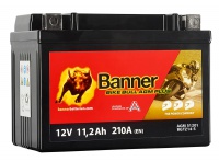 Motobaterie Banner BIKE BULL AGM PLUS 51201 GTZ14-S 12V 11,2Ah 210A = YTZ14S