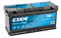 Autobaterie EXIDE Start-Stop AGM 12V 105Ah EK1050