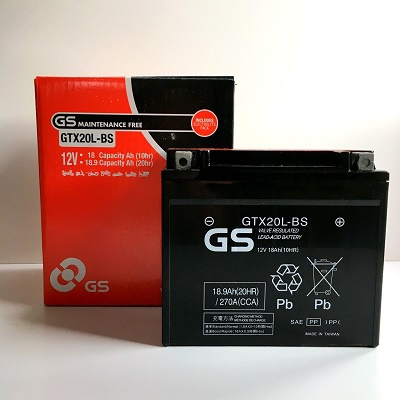GS Motobaterie GTX20L-BS 12V 18Ah 270A | Otos.cz