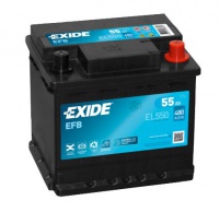 Autobaterie EXIDE Start-Stop EFB 12V 55Ah EL550