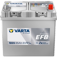 Autobaterie VARTA Dynamic EFB 12V 65Ah 650A, 565501, N65