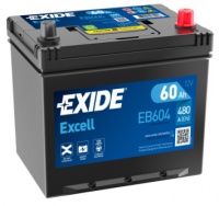 Autobaterie EXIDE Excell 12V 60Ah 480A EB604