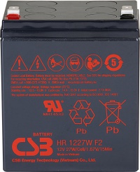 CSB BATTERY  HR1227W F2 12V6,5Ah