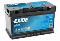 Autobaterie EXIDE Start-Stop AGM 12V 82Ah EK820