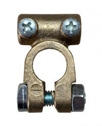 Svorka autobaterie mosaz  šrouby, kab. 16-35mm -
