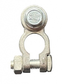 Svorka autobaterie mosaz s otočným šroubem M8x16mm -