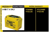 MOTOBATT MBTX9U 12V 10,5Ah 160A