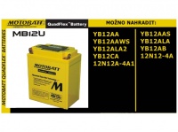 MOTOBATT MB12U 12V 14Ah 170A